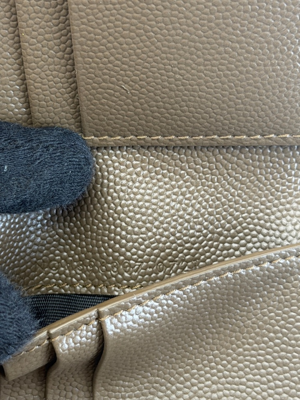 Saint Laurent Paris Brown Textured Leather Bi-Fold Wallet - Picture 9 of 10